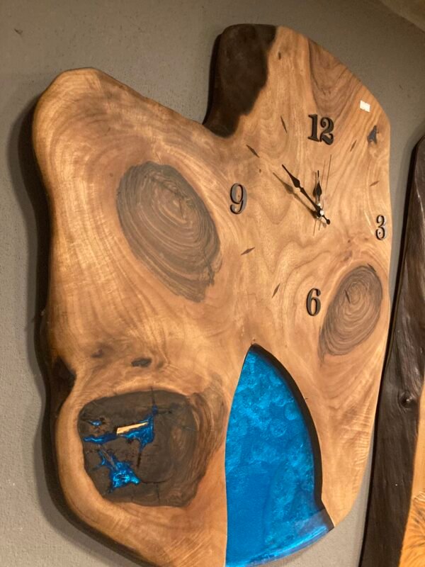Epoxy Walnut Wall Clock