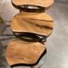 Walnut Epoxy Coffee Table Set