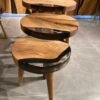 Walnut Epoxy Coffee Table Set