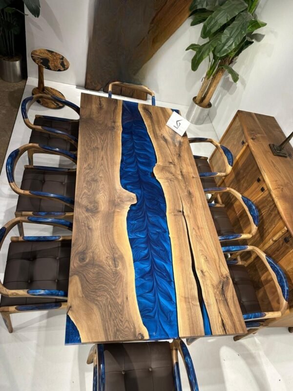 Walnut Epoxy Table