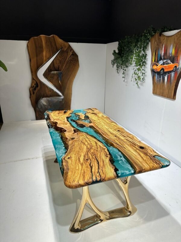 Olive Epoxy Table