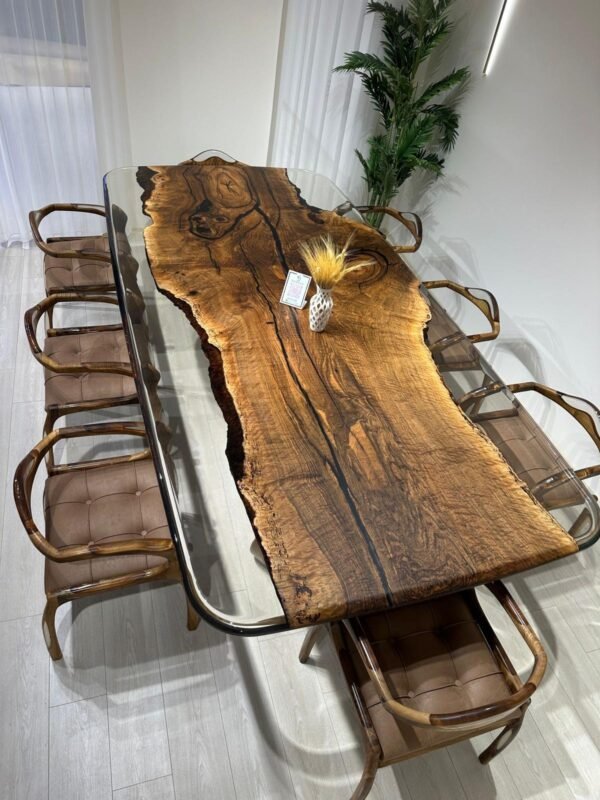 Walnut Nis Epoxy Table
