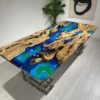 Chestnut Nis Epoxy Table
