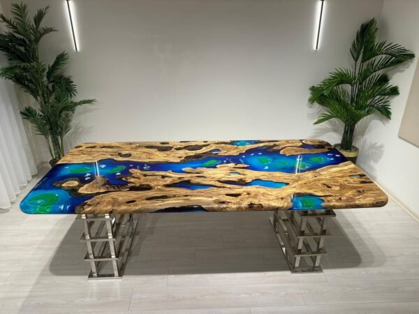 Chestnut Nis Epoxy Table