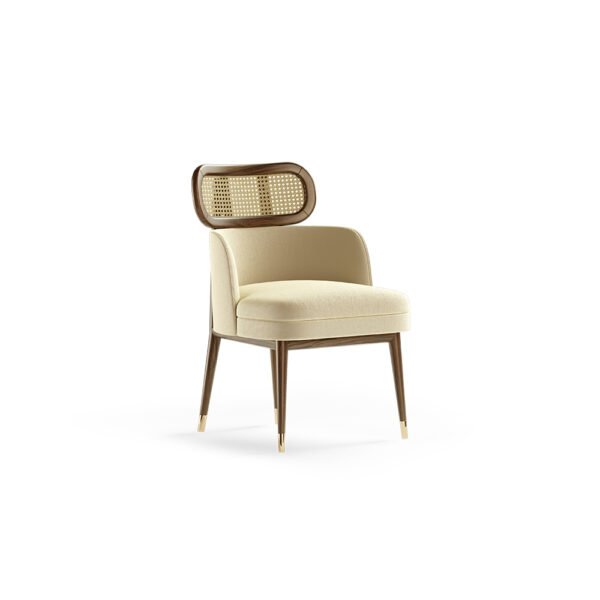 Wooden Natural Wicker Dinner Chair
