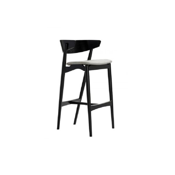 Napoli Handmade Black Bar Chair 75 Cm