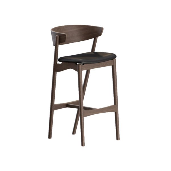 Napoli Handmade Black Bar Chair 75 Cm