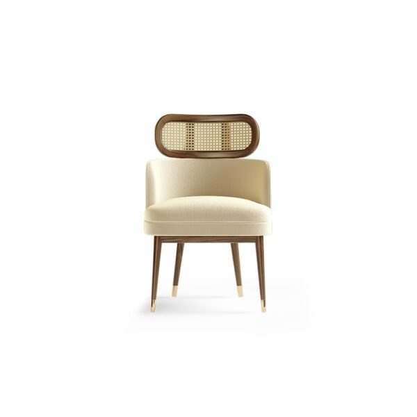 Wooden Natural Wicker Dinner Chair