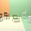 Helen İndoor&Outdoor Bar Chair 75