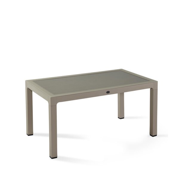 Classi Rattan Garden Table With Glass 150