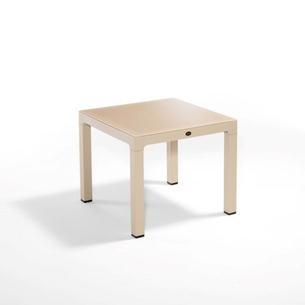 Classi Rattan Garden Table With Glass 90
