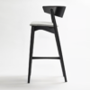 Napoli Handmade Black Bar Chair 75 Cm
