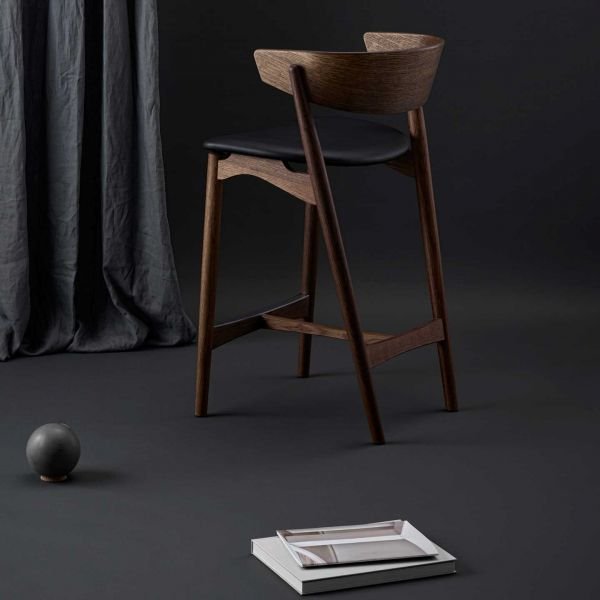 Napoli Handmade Black Bar Chair 75 Cm