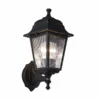 Asz Optical Square Wall Sconce Black